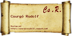 Csurgó Rudolf névjegykártya